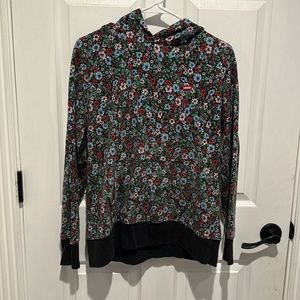 Levi’s flower hoodie women’s size medium. Missing drawstring